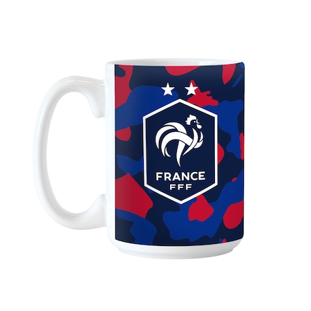 Logo Brands France Men's National Soccer Team 15oz Camo Sublimated Mug C4771-C15M-X15